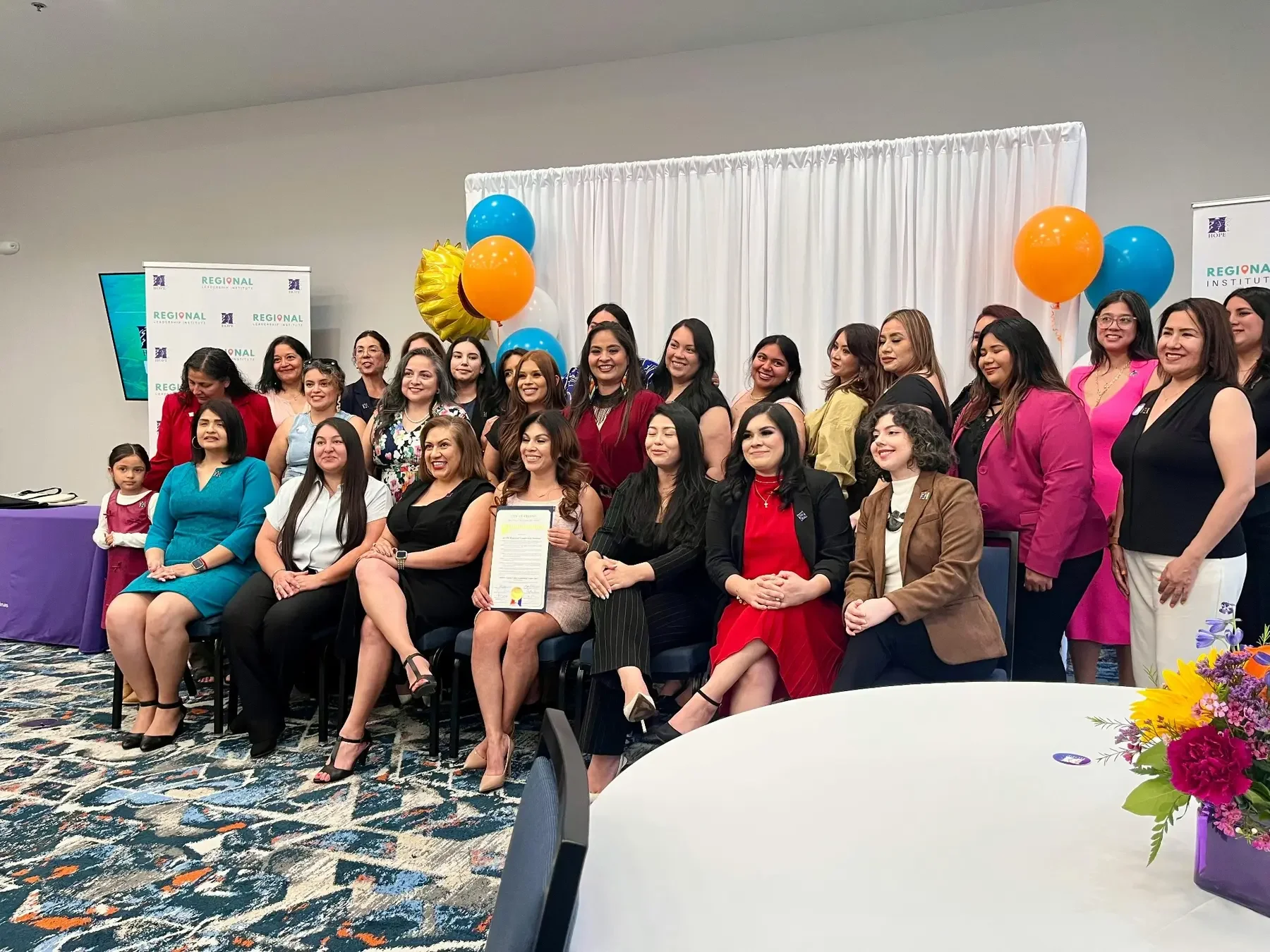 Maria Pacheco with Western Fresno County community members, photo 8