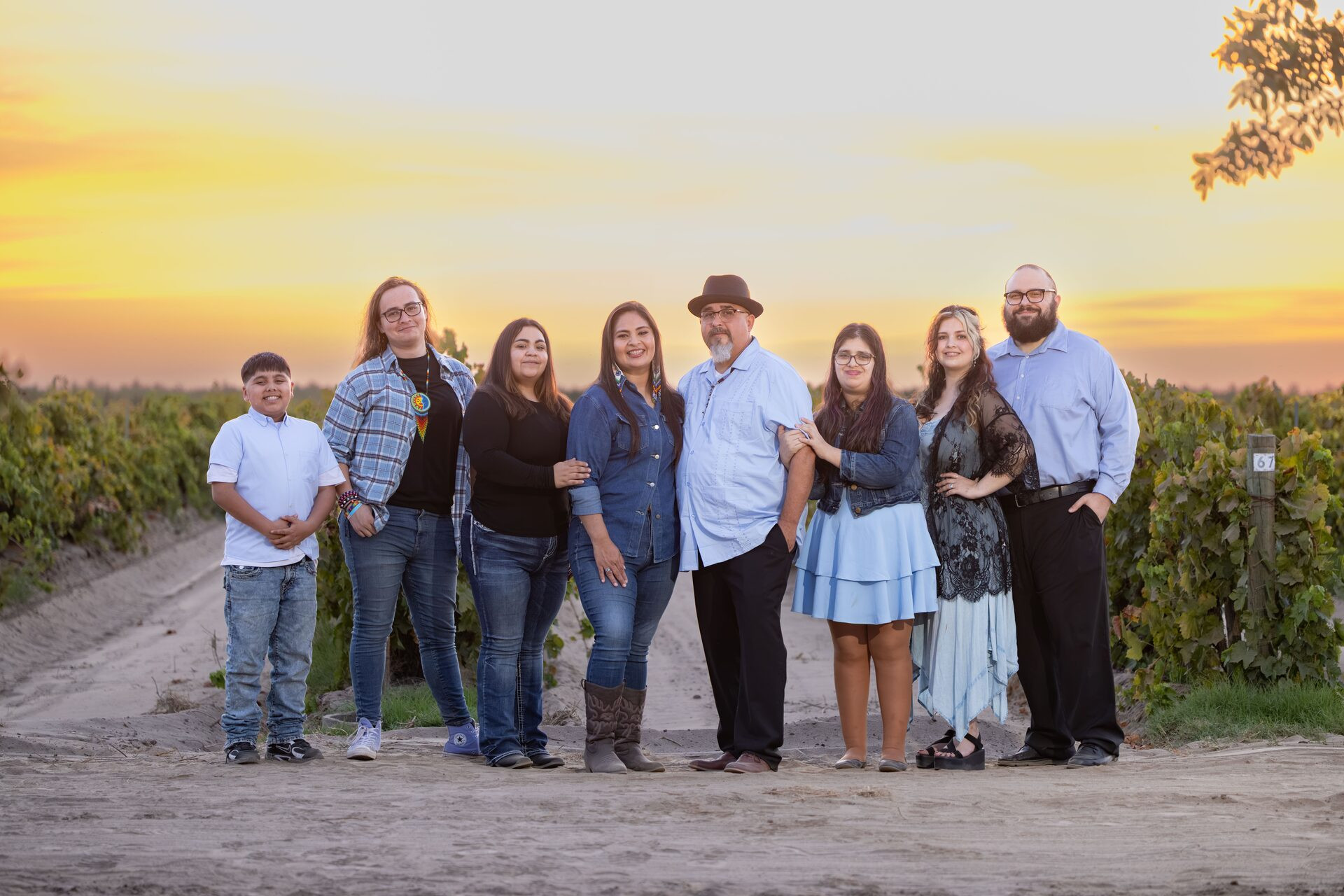 Family at Sunset