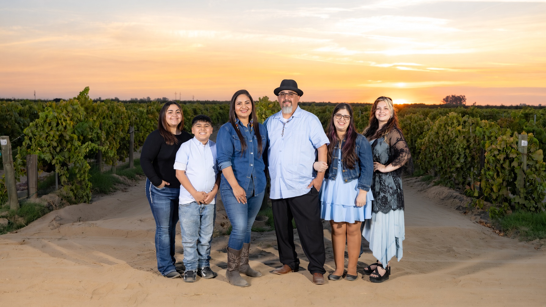 Maria Pacheco with her family